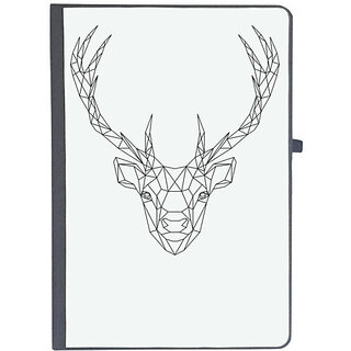                       UDNAG Ruled Notebook Diary 'Geometry | Deer Head Geometry', [A5 80Pages 80GSM]                                              