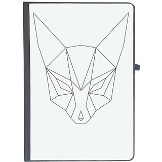                       UDNAG Ruled Notebook Diary 'Geometry | Fox Head Geometry', [A5 80Pages 80GSM]                                              
