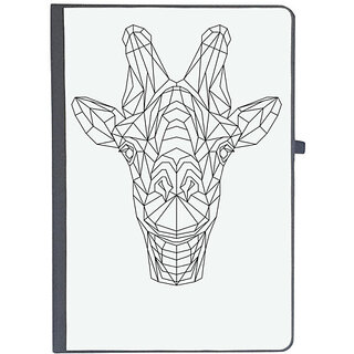                       UDNAG Ruled Notebook Diary 'Geometry | Giraffe Head Geometry', [A5 80Pages 80GSM]                                              
