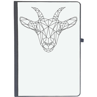                       UDNAG Ruled Notebook Diary 'Geometry | Goat Head Geometry', [A5 80Pages 80GSM]                                              