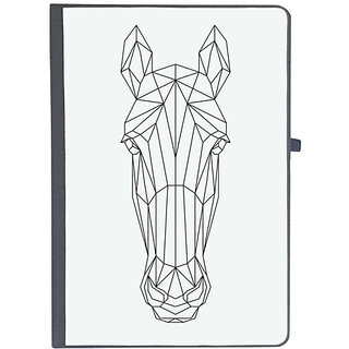                       UDNAG Ruled Notebook Diary 'Geometry | Horse head geometry', [A5 80Pages 80GSM]                                              