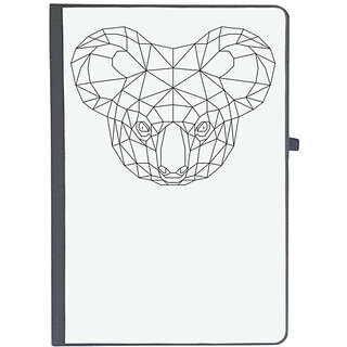                       UDNAG Ruled Notebook Diary 'Geometry | Koala Head geometry', [A5 80Pages 80GSM]                                              