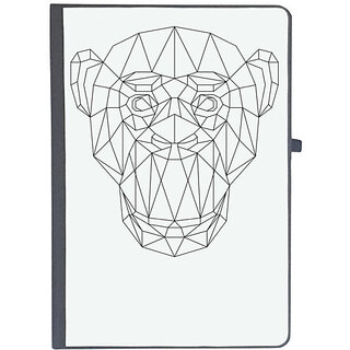                       UDNAG Ruled Notebook Diary 'Geometry | Monkey Head Geometry', [A5 80Pages 80GSM]                                              