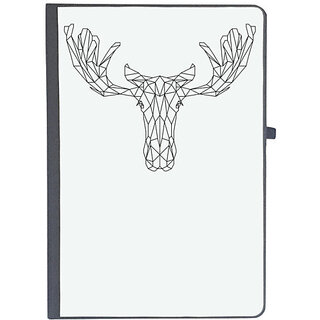                       UDNAG Ruled Notebook Diary 'Geometry | Moose Head Geometry', [A5 80Pages 80GSM]                                              