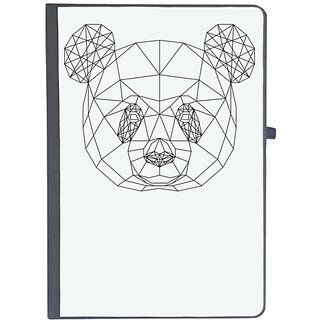                       UDNAG Ruled Notebook Diary 'Geometry | Panda Head Geometry', [A5 80Pages 80GSM]                                              