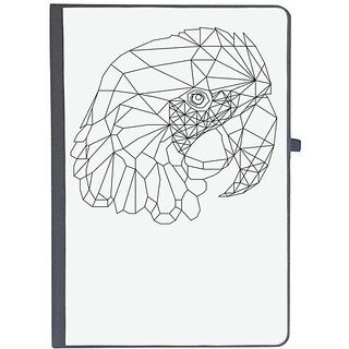                       UDNAG Ruled Notebook Diary 'Geometry | Parrot Head Geometry', [A5 80Pages 80GSM]                                              