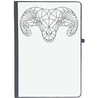                       UDNAG Ruled Notebook Diary 'Geometry | Sheep Head Geometry', [A5 80Pages 80GSM]                                              