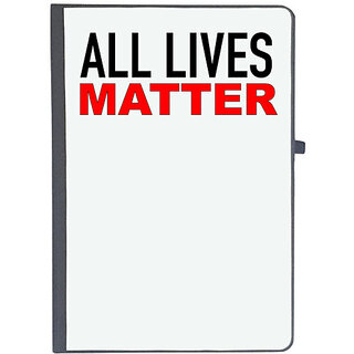                       UDNAG Ruled Notebook Diary 'All lives matter', [A5 80Pages 80GSM]                                              