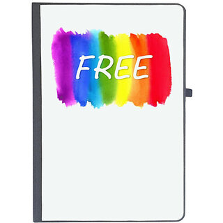                       UDNAG Ruled Notebook Diary 'Free | LGBTQ illustration', [A5 80Pages 80GSM]                                              