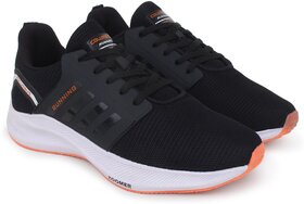 Columbus Mens Black Sports Shoes