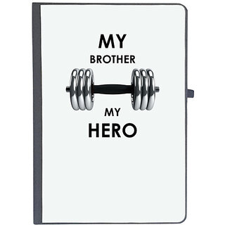                       UDNAG Ruled Notebook Diary 'Rakshabandhan | My Brother My Hero', [A5 80Pages 80GSM]                                              