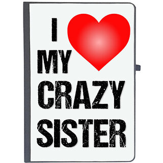                      UDNAG Ruled Notebook Diary 'Rakshabandhan | I Love My Crazy Sister', [A5 80Pages 80GSM]                                              