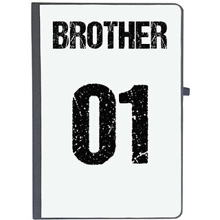                       UDNAG Ruled Notebook Diary 'Rakshabandhan | Brother Number 01', [A5 80Pages 80GSM]                                              