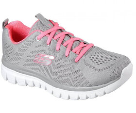 Skechers Women Graceful-get Connected Graycoral Sports Shoe