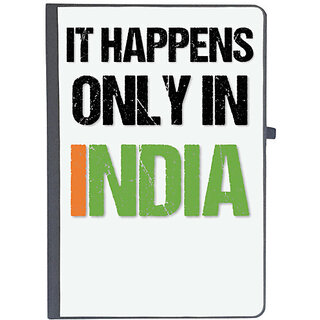                       UDNAG Ruled Notebook Diary 'Independence Day | It happens only in INDIA', [A5 80Pages 80GSM]                                              