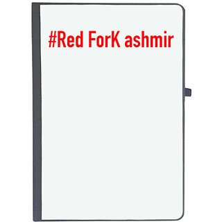                       UDNAG Ruled Notebook Diary 'Jammu & kashmir | #Red ForK ashmir', [A5 80Pages 80GSM]                                              