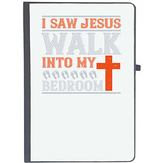                       UDNAG Ruled Notebook Diary 'Walking | I walk into my bedroom', [A5 80Pages 80GSM]                                              