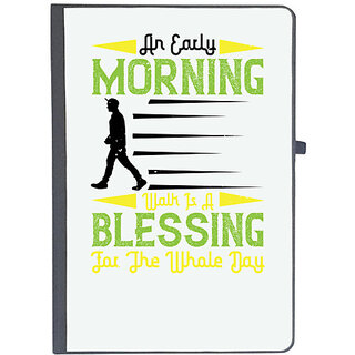                       UDNAG Ruled Notebook Diary 'Walking | An early morning', [A5 80Pages 80GSM]                                              