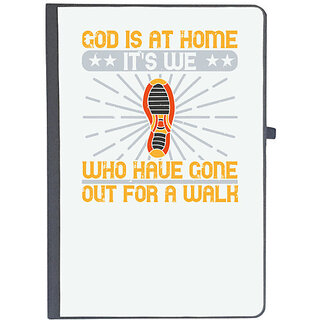                       UDNAG Ruled Notebook Diary 'Walking |  is at home', [A5 80Pages 80GSM]                                              