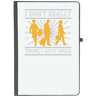                       UDNAG Ruled Notebook Diary 'Walking | I dont really think i just walk', [A5 80Pages 80GSM]                                              
