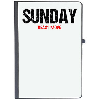                       UDNAG Ruled Notebook Diary 'Beast Mode | Sunday Beast mode', [A5 80Pages 80GSM]                                              