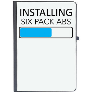                       UDNAG Ruled Notebook Diary 'Gym | Installing Six pack abs', [A5 80Pages 80GSM]                                              