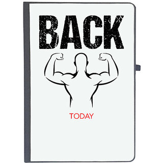                       UDNAG Ruled Notebook Diary 'Gym | Back today', [A5 80Pages 80GSM]                                              