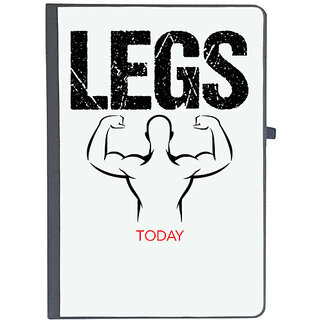                       UDNAG Ruled Notebook Diary 'Gym | Legs', [A5 80Pages 80GSM]                                              