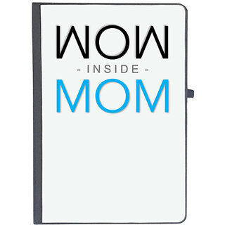                       UDNAG Ruled Notebook Diary 'Mom | Wow inside Mom', [A5 80Pages 80GSM]                                              