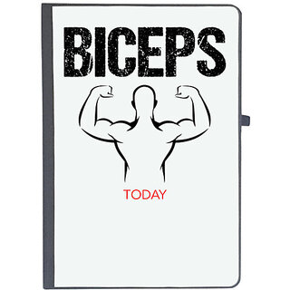                       UDNAG Ruled Notebook Diary 'Gym | Biceps', [A5 80Pages 80GSM]                                              
