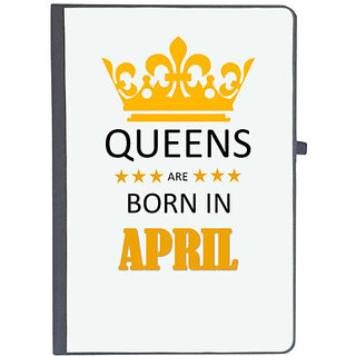                      UDNAG Ruled Notebook Diary 'Birthday | Queens are born in April', [A5 80Pages 80GSM]                                              