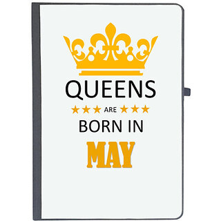                       UDNAG Ruled Notebook Diary 'Birthday | Queens are born in May', [A5 80Pages 80GSM]                                              