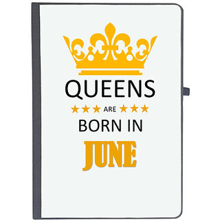                       UDNAG Ruled Notebook Diary 'Birthday | Queens are born in Jun', [A5 80Pages 80GSM]                                              