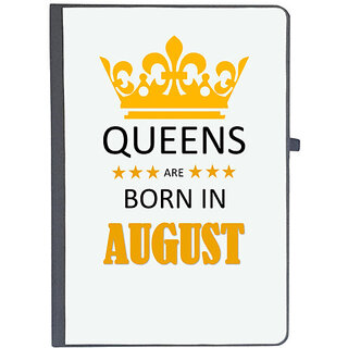                       UDNAG Ruled Notebook Diary 'Birthday | Queens are born in August', [A5 80Pages 80GSM]                                              