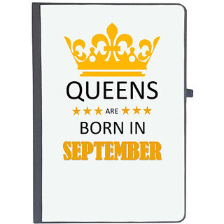                       UDNAG Ruled Notebook Diary 'Birthday | Queens are born in September', [A5 80Pages 80GSM]                                              