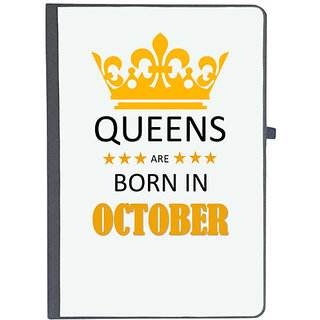                       UDNAG Ruled Notebook Diary 'Birthday | Queens are born in October', [A5 80Pages 80GSM]                                              