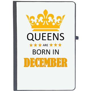                       UDNAG Ruled Notebook Diary 'Birthday | Queens are born in December', [A5 80Pages 80GSM]                                              