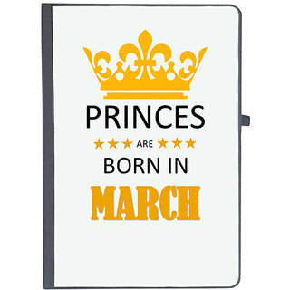                      UDNAG Ruled Notebook Diary 'Birthday | Princes are born in March', [A5 80Pages 80GSM]                                              