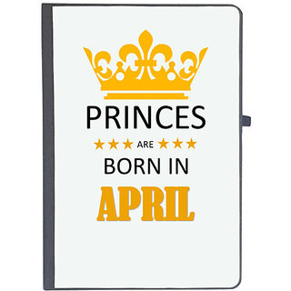                       UDNAG Ruled Notebook Diary 'Birthday | Princes are born in April', [A5 80Pages 80GSM]                                              