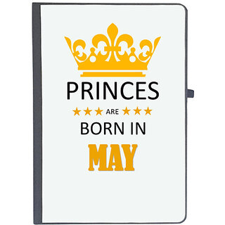                       UDNAG Ruled Notebook Diary 'Birthday | Princes are born in May', [A5 80Pages 80GSM]                                              