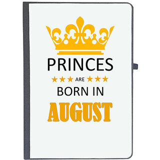                       UDNAG Ruled Notebook Diary 'Birthday | Princes are born in August', [A5 80Pages 80GSM]                                              