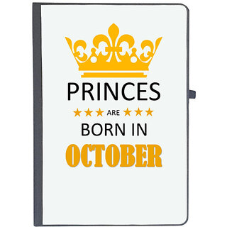                       UDNAG Ruled Notebook Diary 'Birthday | Princes are born in October', [A5 80Pages 80GSM]                                              