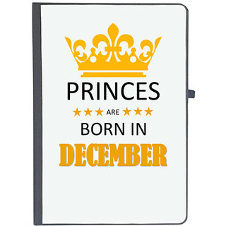                       UDNAG Ruled Notebook Diary 'Birthday | Princes are born in December', [A5 80Pages 80GSM]                                              