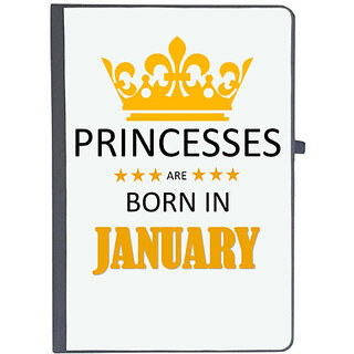                       UDNAG Ruled Notebook Diary 'Birthday | Princesses are born in January', [A5 80Pages 80GSM]                                              