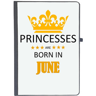                       UDNAG Ruled Notebook Diary 'Birthday | Princesses are born in june', [A5 80Pages 80GSM]                                              