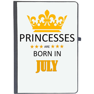                       UDNAG Ruled Notebook Diary 'Birthday | Princesses are born in July', [A5 80Pages 80GSM]                                              