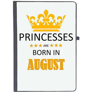                       UDNAG Ruled Notebook Diary 'Birthday | Princesses are born in August', [A5 80Pages 80GSM]                                              