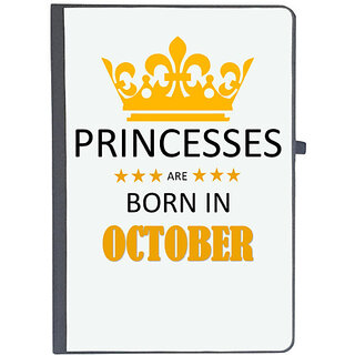                       UDNAG Ruled Notebook Diary 'Birthday | Princesses are born in October', [A5 80Pages 80GSM]                                              