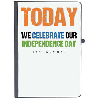                       UDNAG Ruled Notebook Diary 'Independence Day | Today we celebrate our Independence Day 15th August', [A5 80Pages 80GSM]                                              