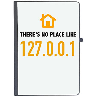                       UDNAG Ruled Notebook Diary 'Coder | Theres no place like 127.0.0.1', [A5 80Pages 80GSM]                                              